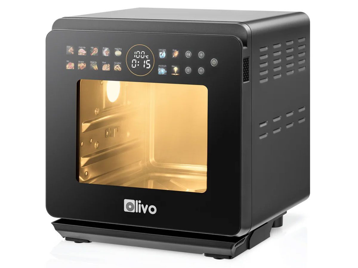 Nồi Chiên Hấp Olivo SF1600 16L — Màn Hình OLED, 70 Chế Độ