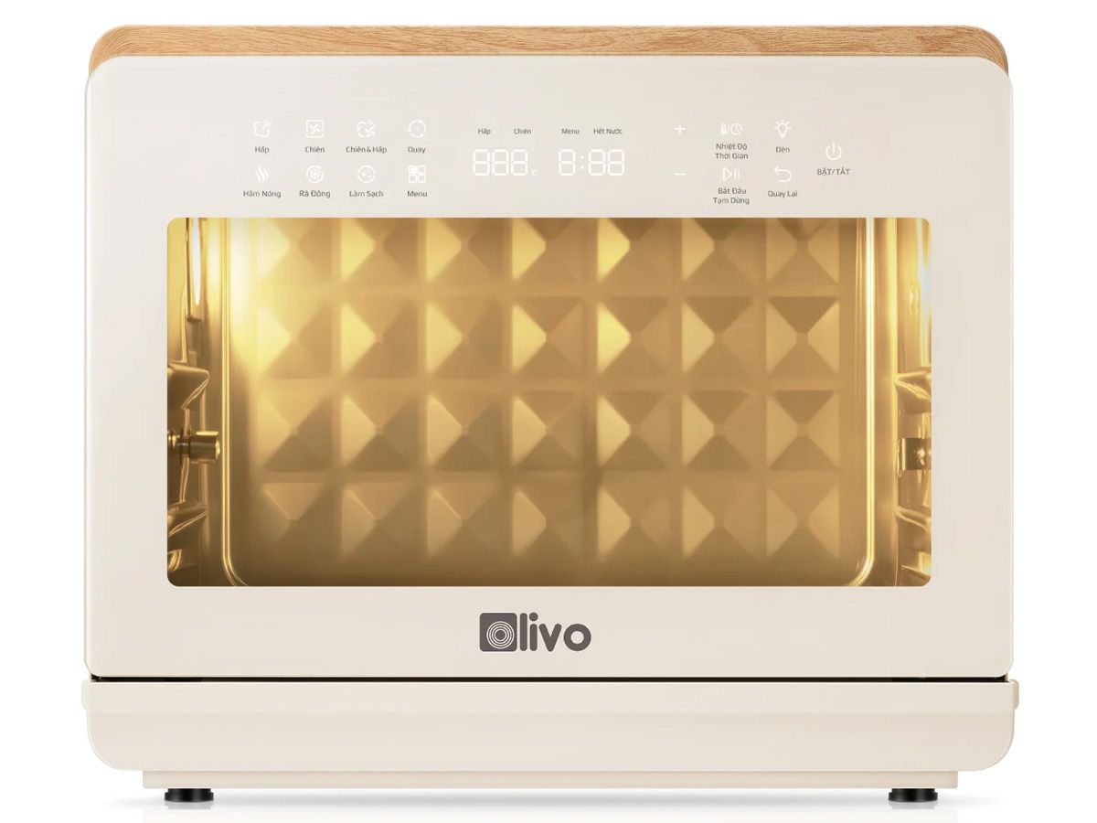 Nồi Chiên Hấp Olivo SF20 PRO 20L — Nano Steam, 70 Chế Độ